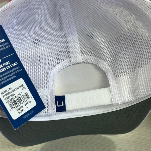 Huk Snapback Hat in Light Blue and White - Picture 3 of 3